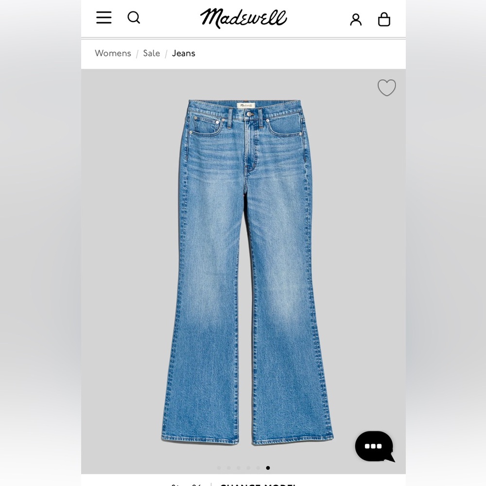 MADEWELL The Perfect Vintage Flare size 28